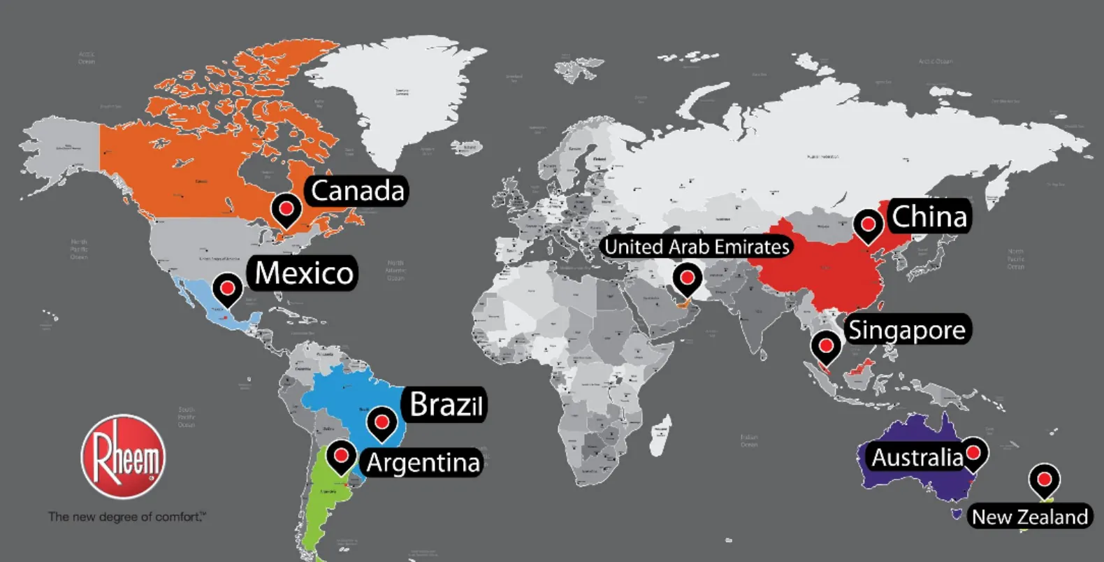 Rheem Global Presence